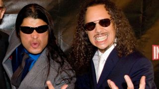 Rob Trujillo and Kirk Hammett