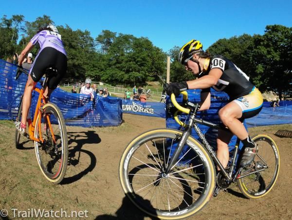 Wendy Simms leads Andrea Smith through some turns