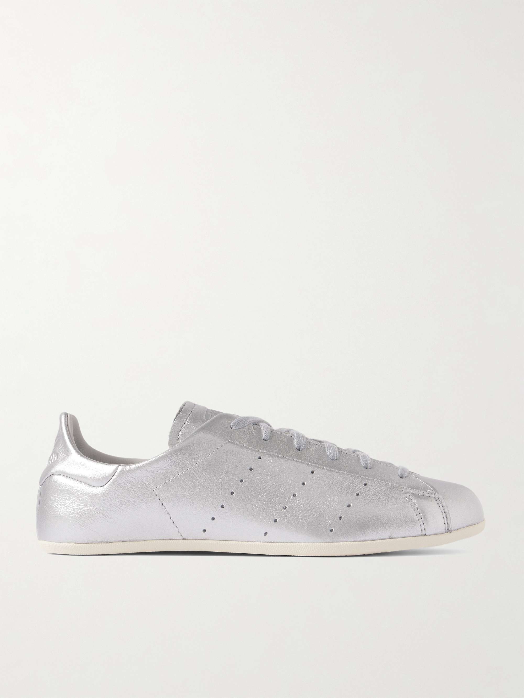 Stan Smith Lo Pro Perforated Metallic Leather Sneakers