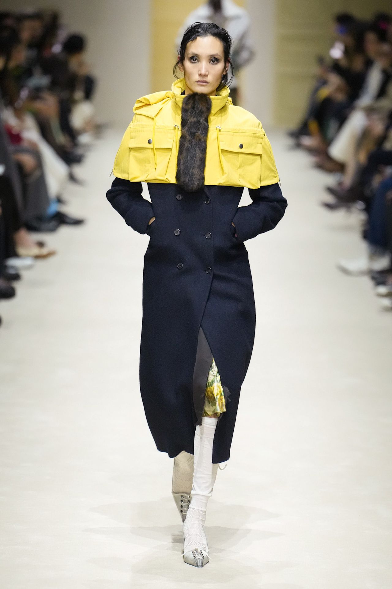 A runway look from the Prada Fall 2026 collection