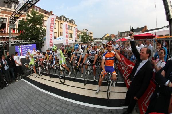 At the startline.