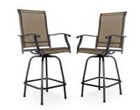 Steel Outdoor Swivel High Bar Stools: was $219 now $179 @ Home Depot