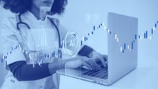 Healthcare sector is now using AI concept with doctor