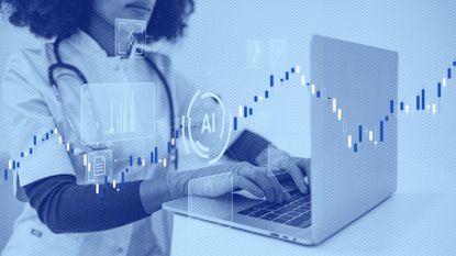 Healthcare sector is now using AI concept with doctor