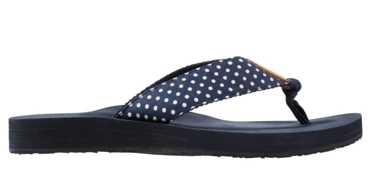 L.L.Bean, Women's Maine Isle Flip-Flops, Woven Print