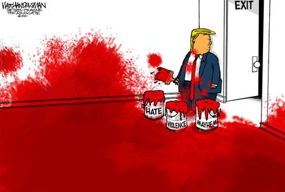 Political Cartoon U.S. Trump Capitol riot&nbsp;