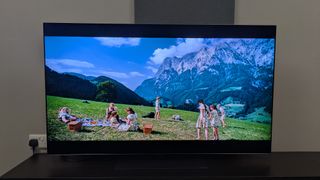 A shot of the Do Re Mi scene from Sound of Music in Dolby Vision Standard mode on the LG G5 post firmware update