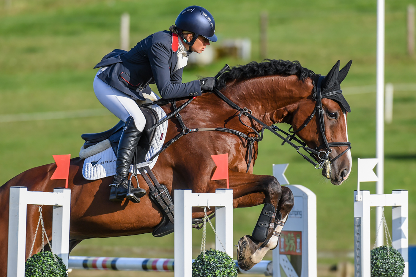 Izzy Taylor riding Hartacker in CCI-S 4* at Burnham Market Horse Trials on 19 September 2020