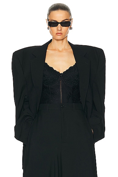 Balenciaga Cut Away Boxy Jacket