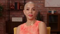 Jasmine with her shaved head in 90 Day Fianc&eacute;