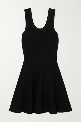 Archetypes Pointelle-Knit Mini Dress
