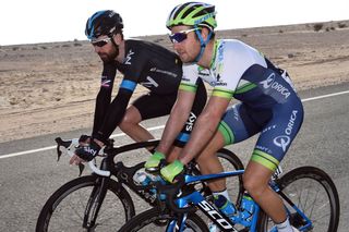 Adam Blythe and Bradley Wiggins on stage one of the 2015 Tour of Qatar