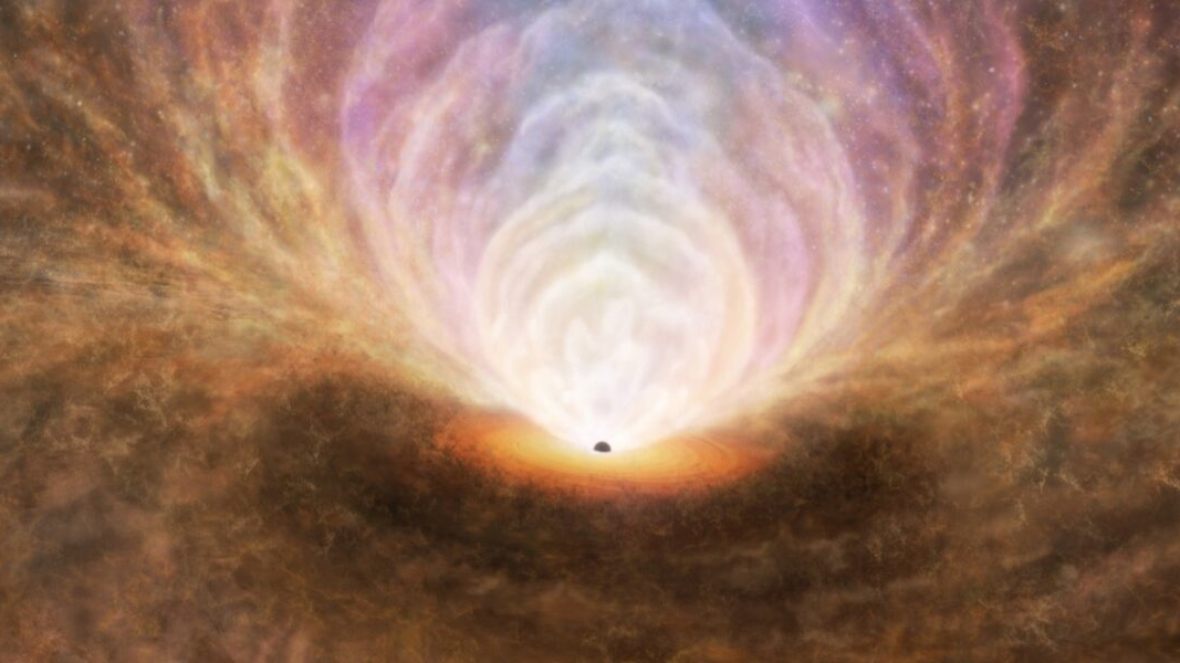 Supermassive black holes are messy eaters big on recycling Space