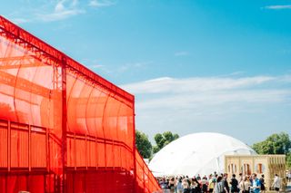 Music festival architecture: four colourful pavilions at gala festival