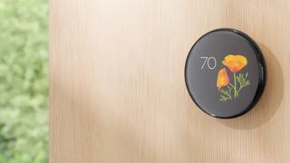 Google Nest Learning Thermostat floral faces