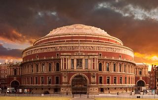 The Royal Albert Hall at sunset