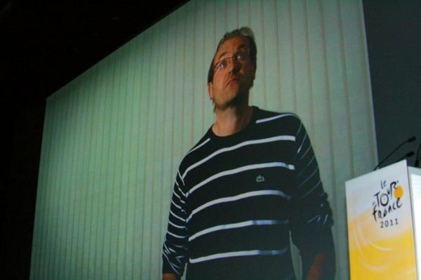 Laurent Fignon was remembered at the 2011 Tour presentation.