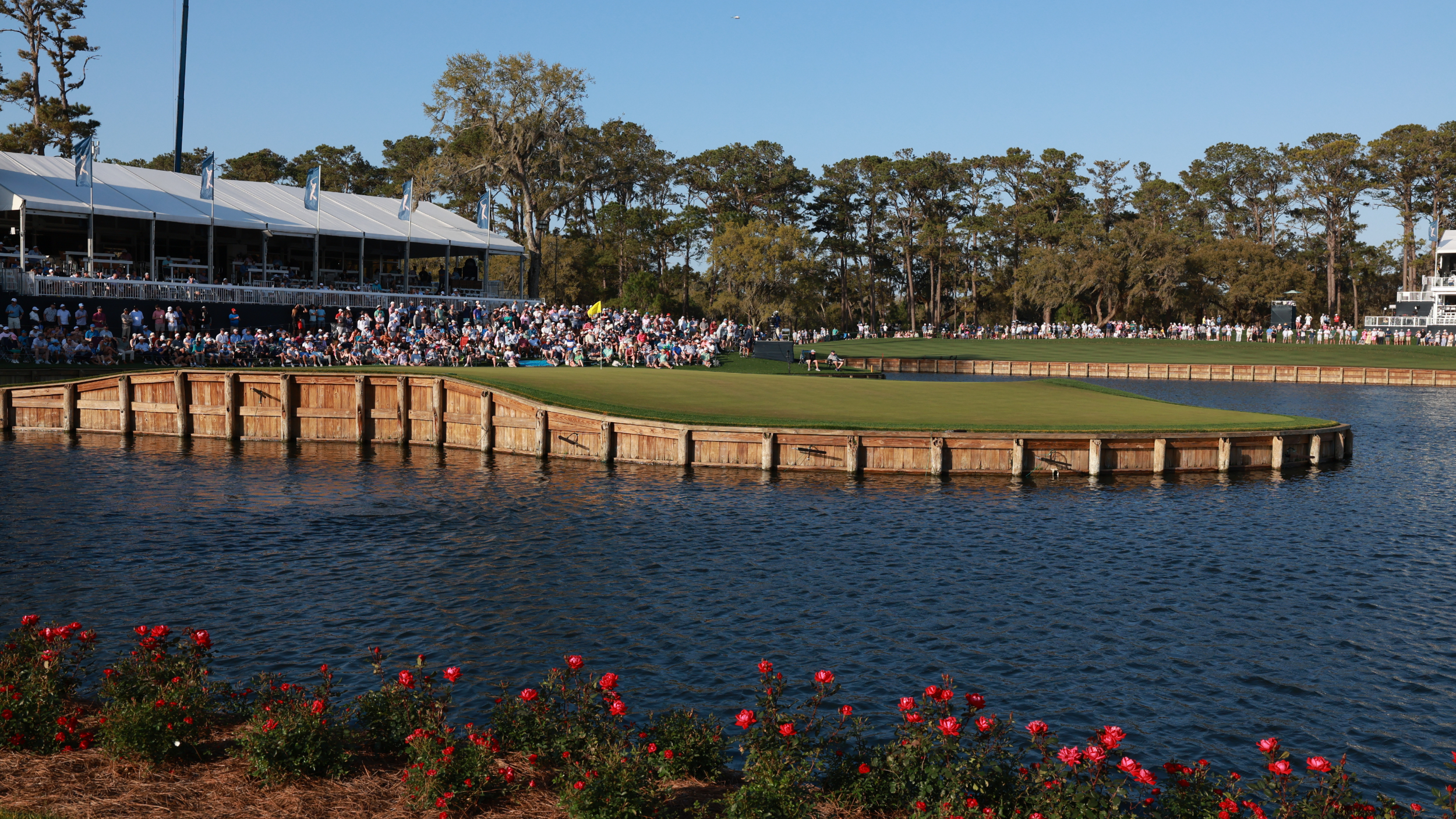 The island green at TPC Sawgrass