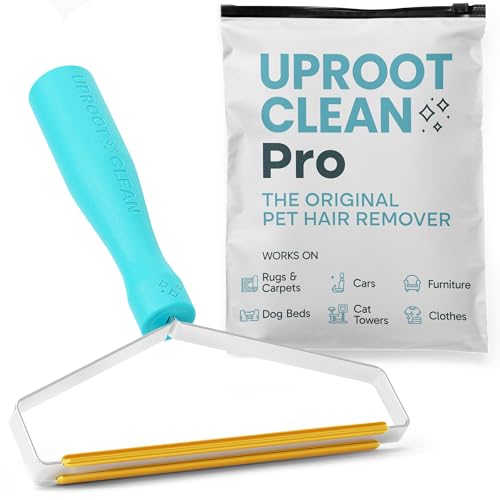 Uproot Cleaner Pro Pet Hair Removal Tool - Special Dog Hair Remover Multi Fabric Edge and Carpet Rake by Uproot Clean - Cat Fur Remover for Couch, Pet Towers, Rugs, Cat Mats and Trunks &amp;amp; Much More