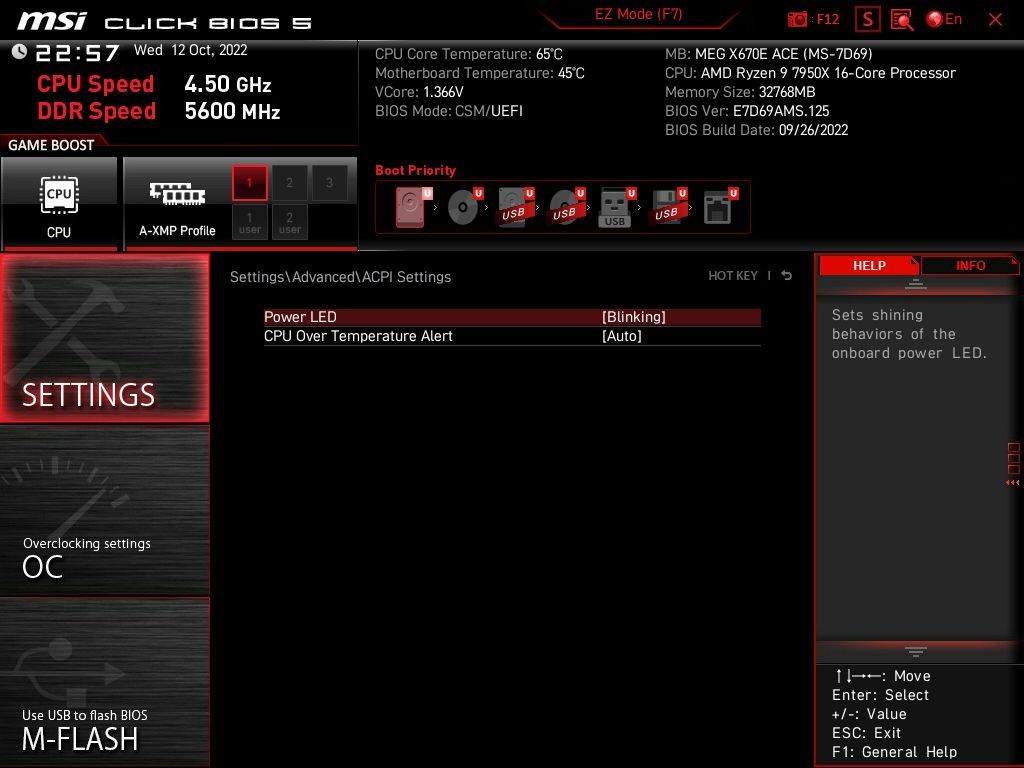 MSI MEG X670E Ace