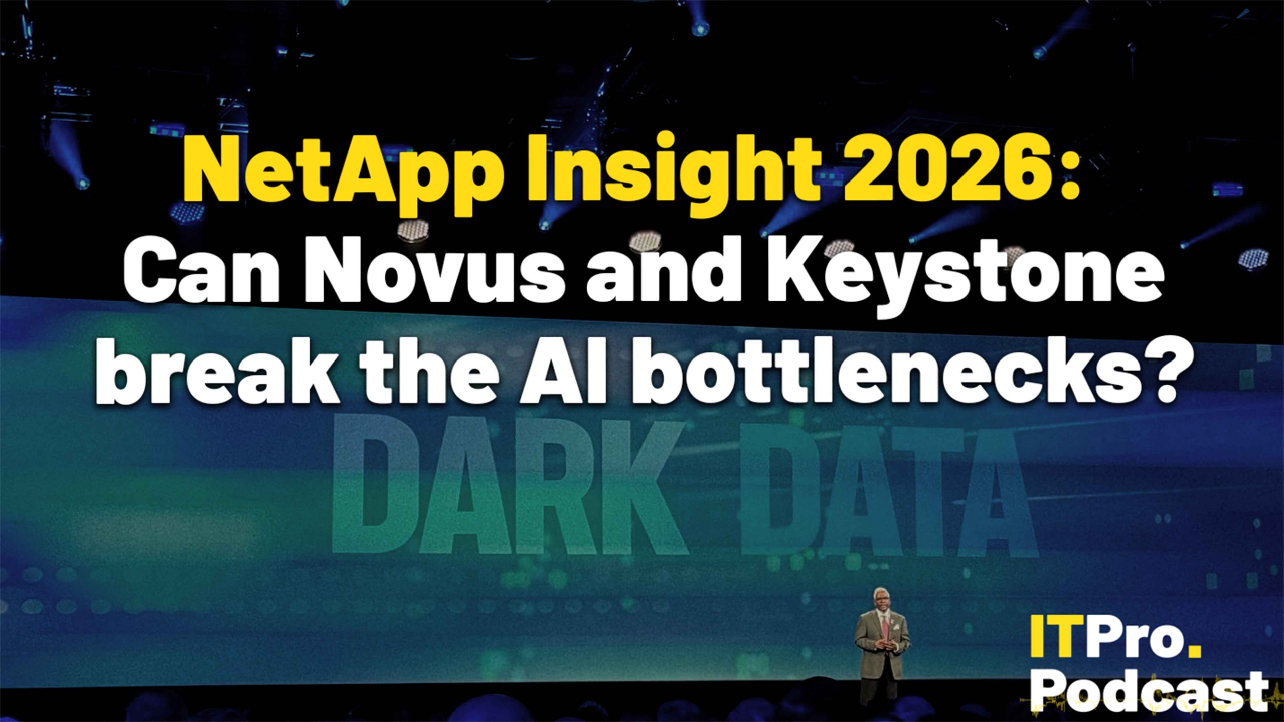 George Kurian on stage at NetApp Insight