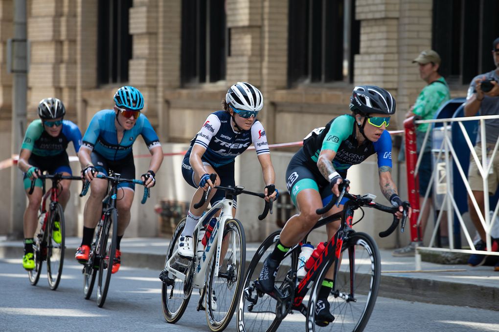 Ruth Winder in action during the elite women's road race at US pro