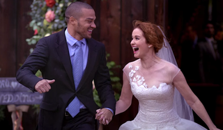 Grey's Anatomy Jackson Avery and April Kepner run out on her wedding to Matthew