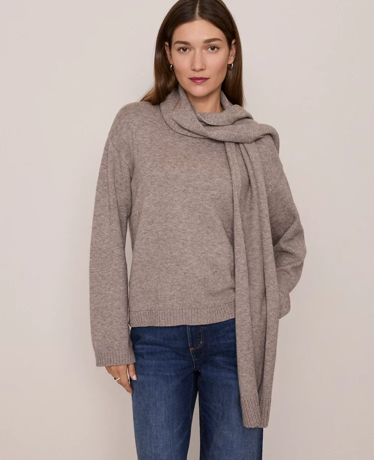 Weekend Collection Scarf Sweater