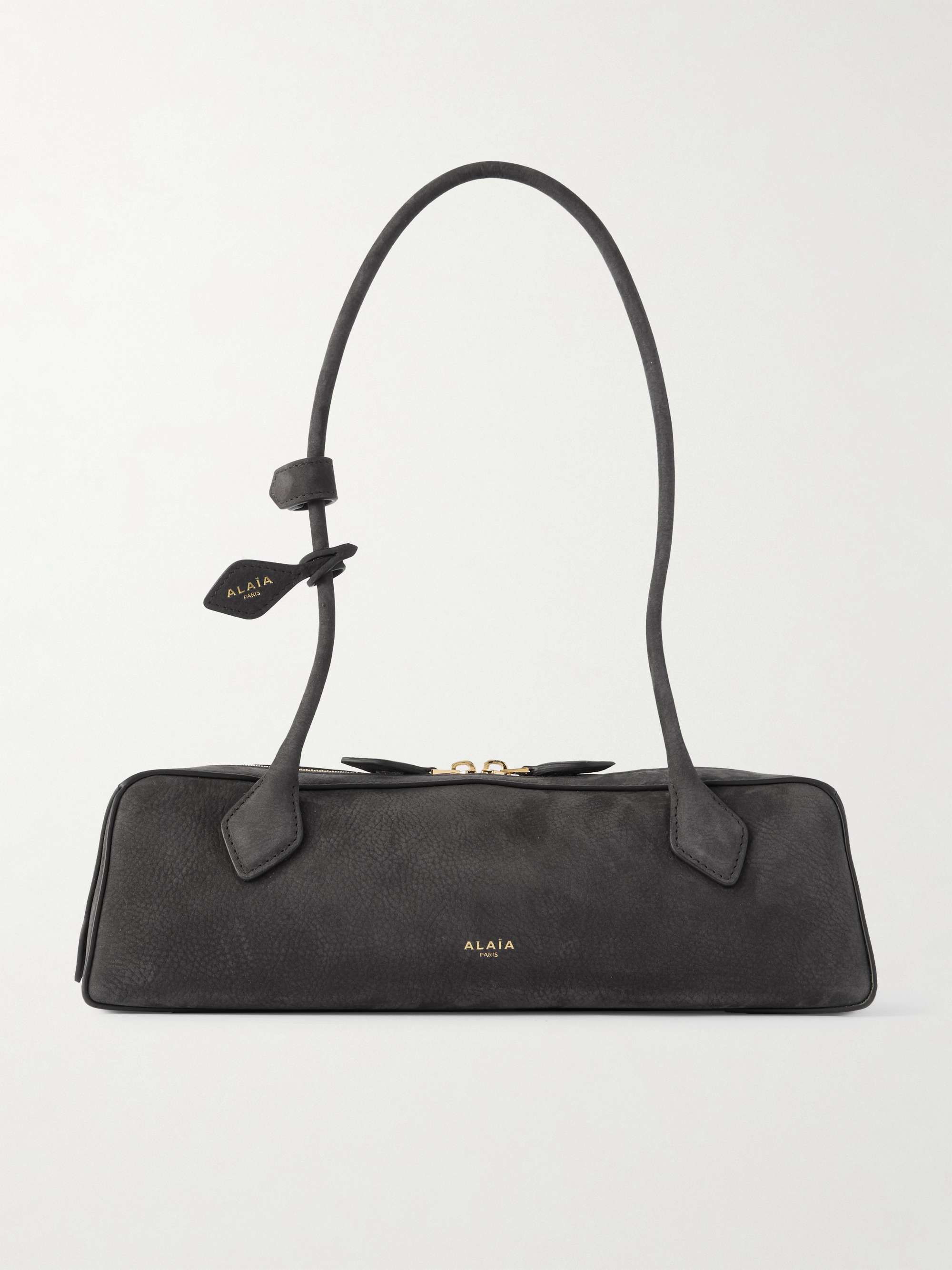 Le Teckel Medium Nubuck Shoulder Bag