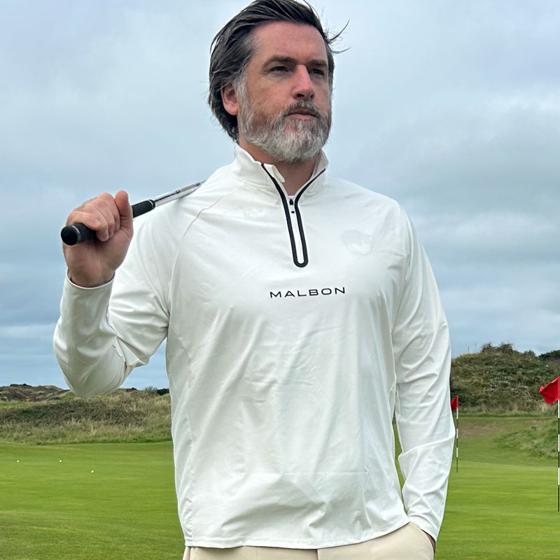 Malbon Performance Raglan Quarter Zip