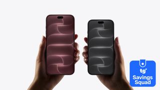 iPhone 18 Pro Max and iPhone 18 Pro held side by side
