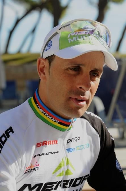 Jose Antonio Hermida (Multivan Merida) holding court with the many international media