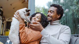 Couple with cat