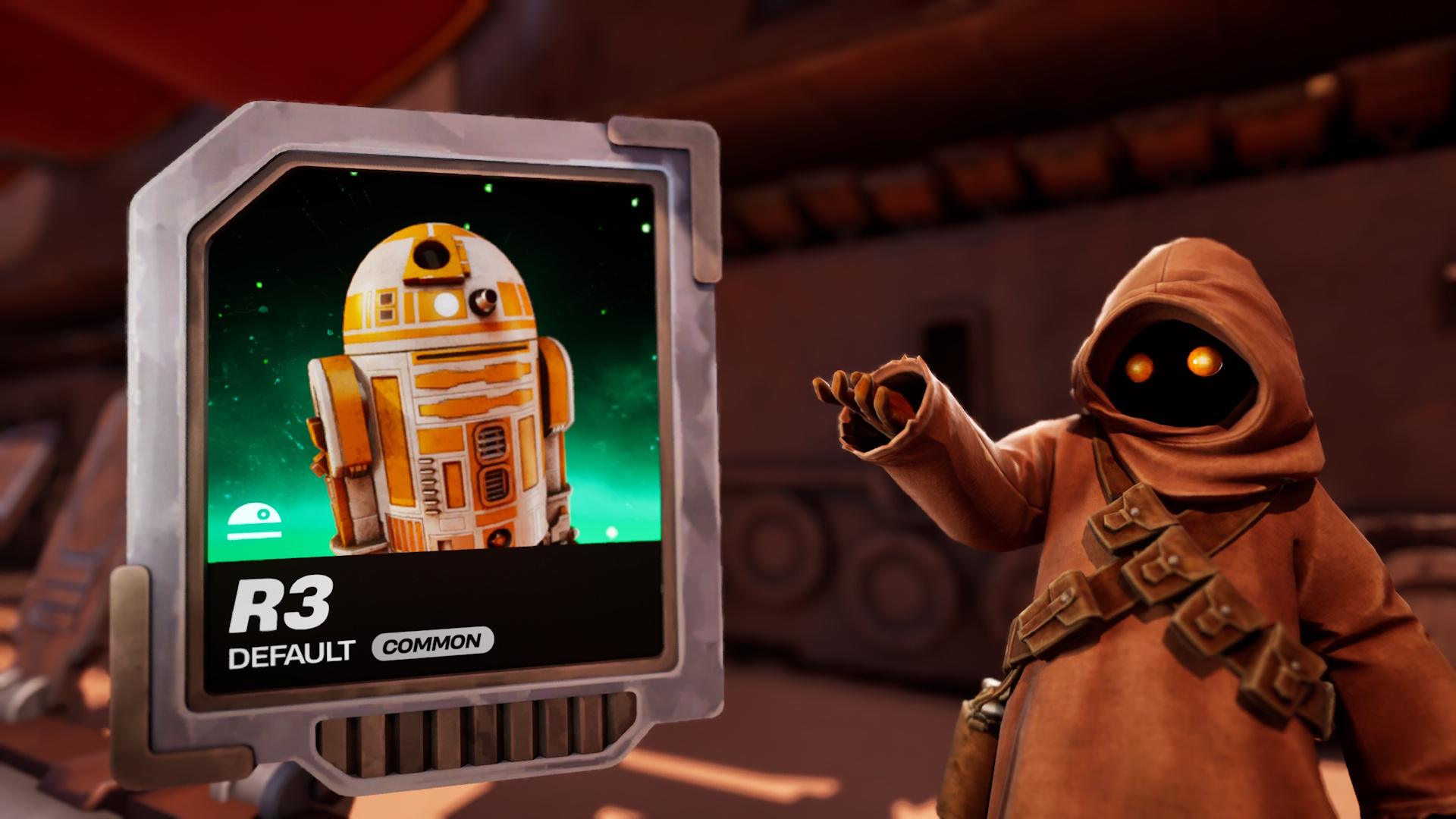 Epic Games Star Wars toolkit image of Droid Tycoon featuring a Jawa