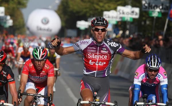 Belgian Philippe Gilbert (Silence-Lotto) wins the Giro del Piemonte in Novi Ligure, Italy