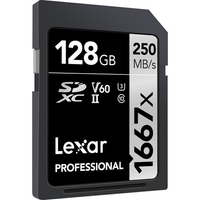 Lexar 128GB 1667x UHS-II SDXC card|