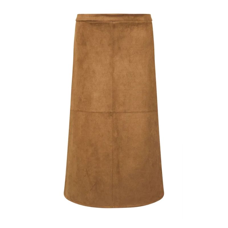 suedette camel skirt