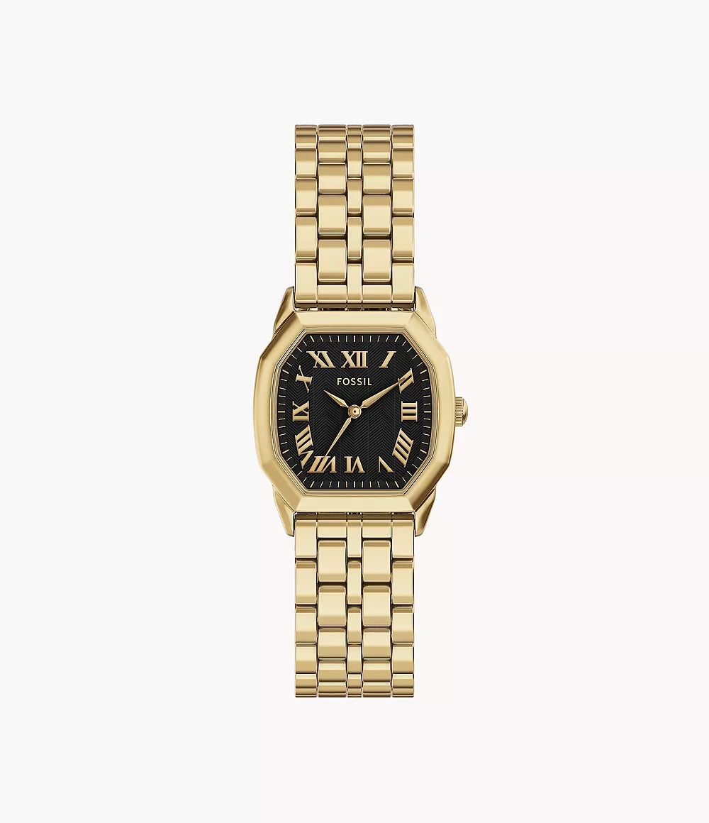Fossil, Harlow Three-Hand Gold-Tone Stainless Steel Watch