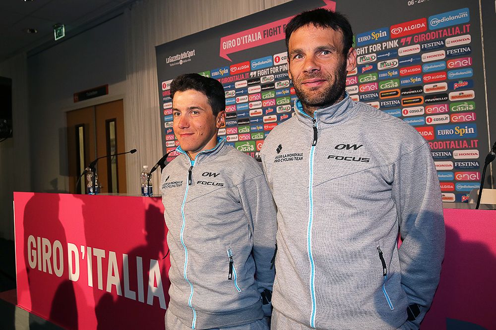 AG2R's Domenico Pozzovivo and Jean Christophe Peraud