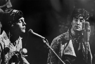 Paul and John at rehearsals, 1967