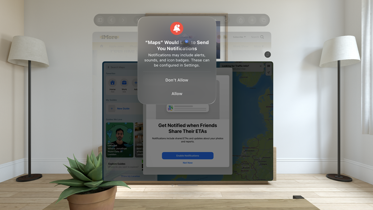 visionOS Notifications