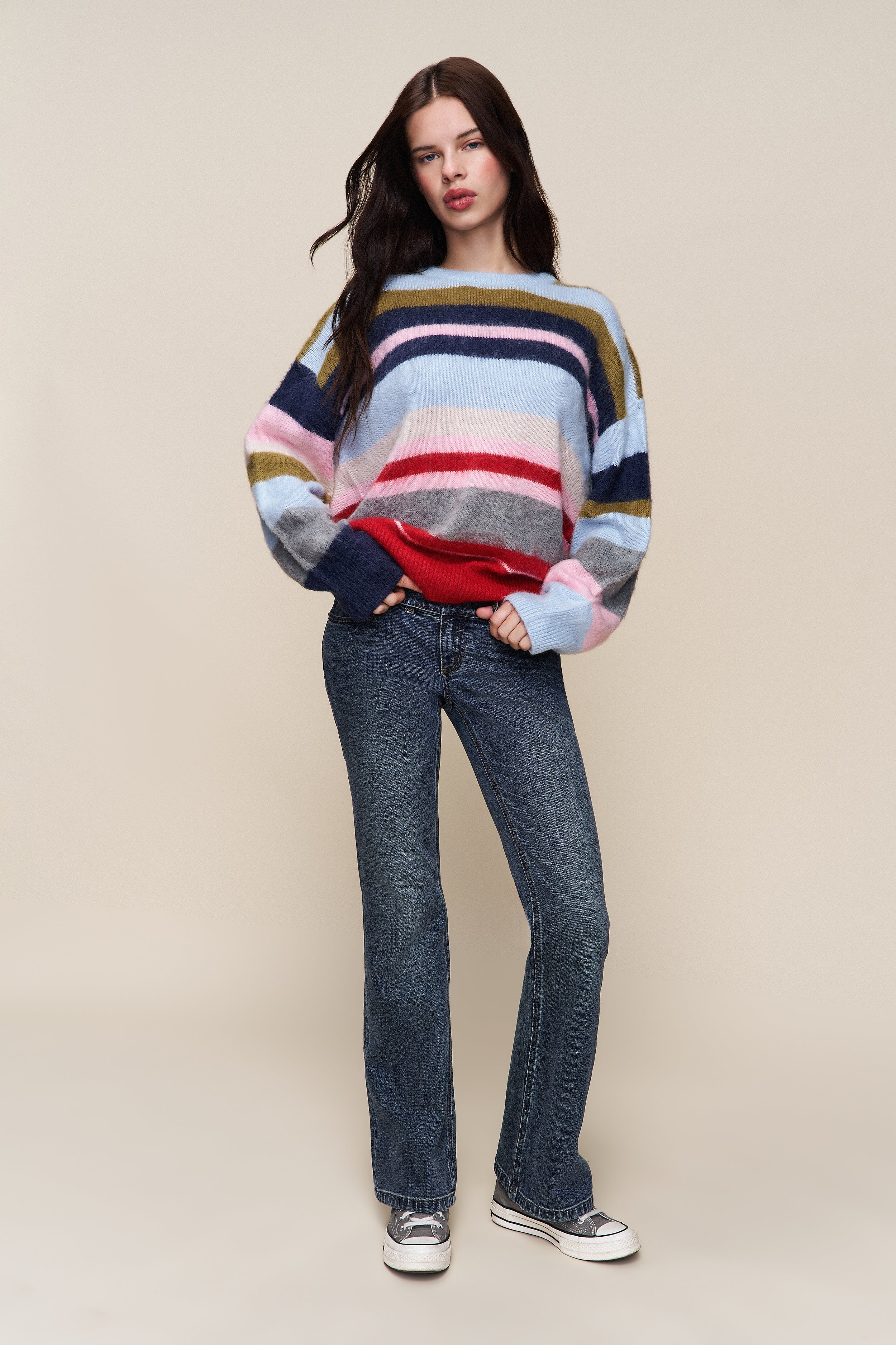 Hawley Oversized Stripe Wool Jumper