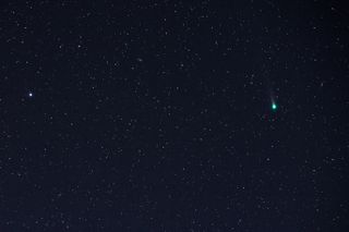 Comet Lovejoy and Messier 51 by Tyler S. Leavitt