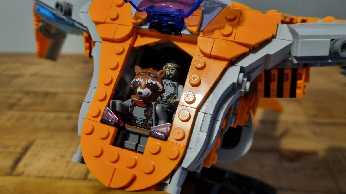 Lego Marvel The Guardians&rsquo; Ship (76193)_front of ship close up_Andy Hartup