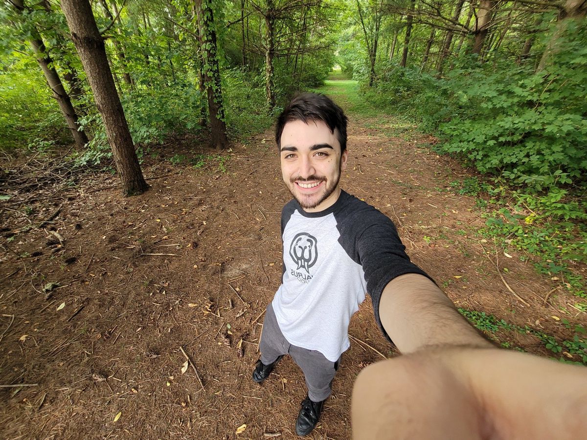 Selfie from the ultra-wide camera on the Galaxy Z Fold 2