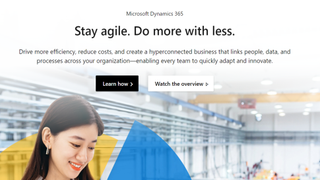 Website screenshot for Microsoft Dynamics 365