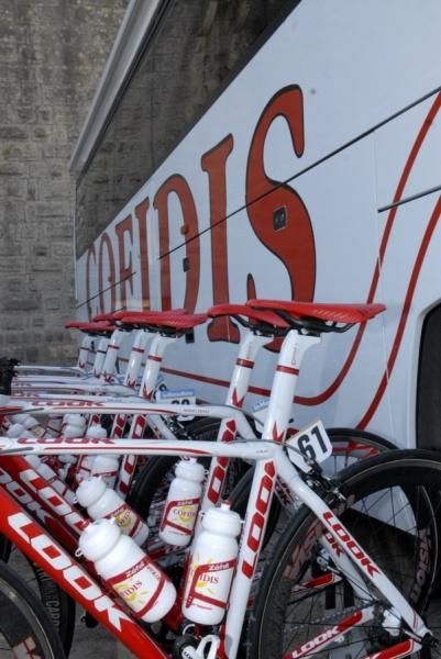 The bikes of team Cofidis Le Credit En Ligne.
