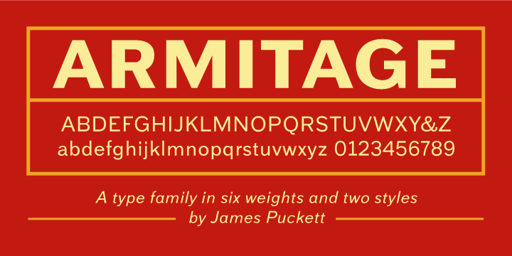 Armitage could be a great alternative if you&rsquo;re looking to add a late-19th century vibe to your design work