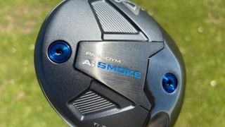 Photo of the sole weights on the Callaway Paradym Ai Smoke Mini Driver