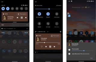 Android 11 Beta 2 music player